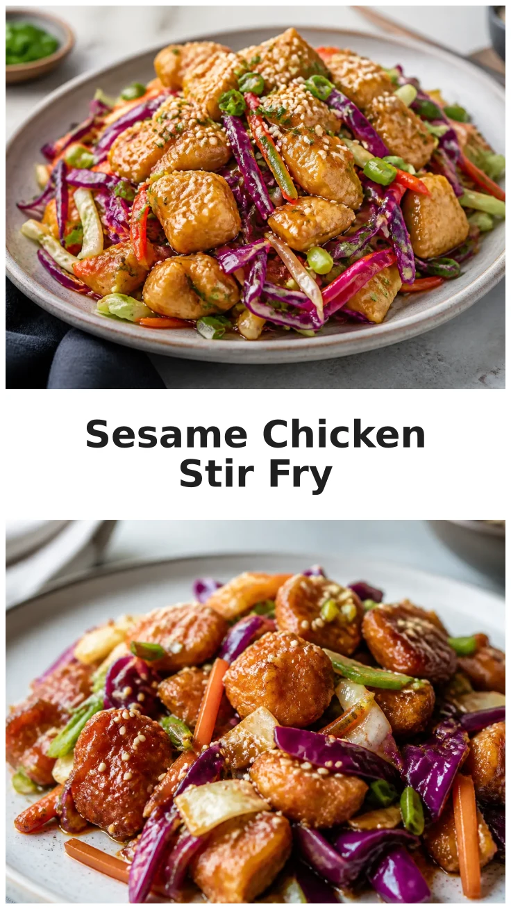 Delicious Sesame Chicken Cabbage Stir Fry Recipe