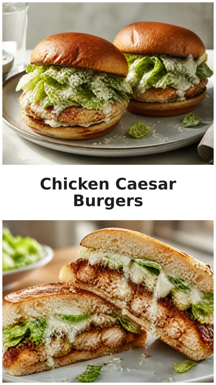 Delicious Chicken Caesar Smash Burgers Recipe for Dinner Delicious Chicken Caesar Smash Burgers Recipe for Dinner