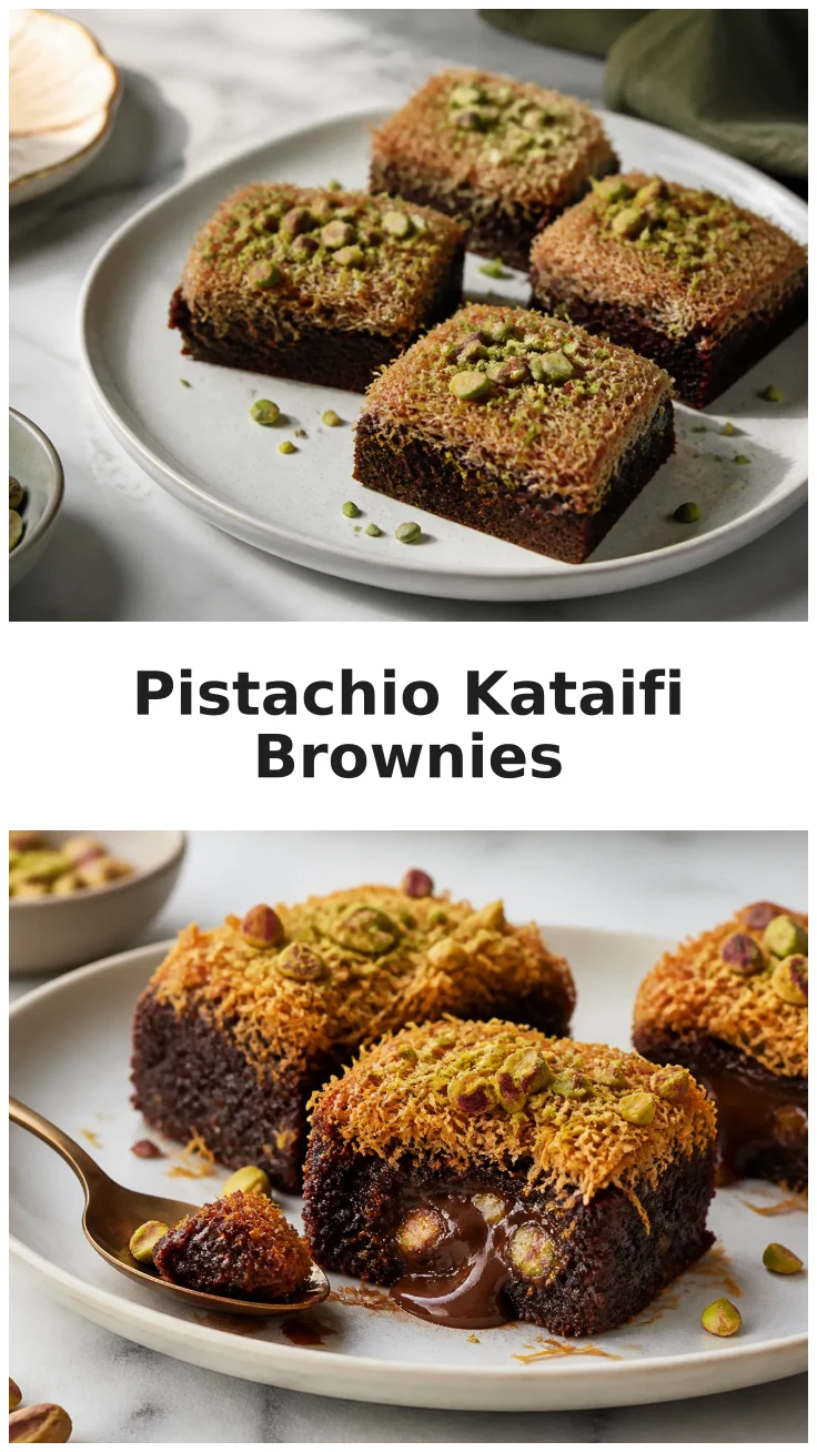 Delicious Pistachio Kataifi Brownies for Your Next Celebration Delicious Pistachio Kataifi Brownies for Your Next Celebration