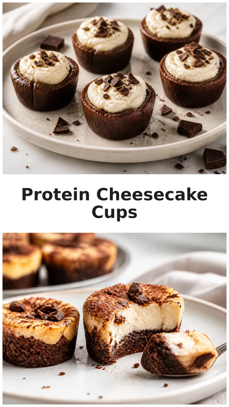 Protein Brownie Cheesecake Cups for a Sweet Treat