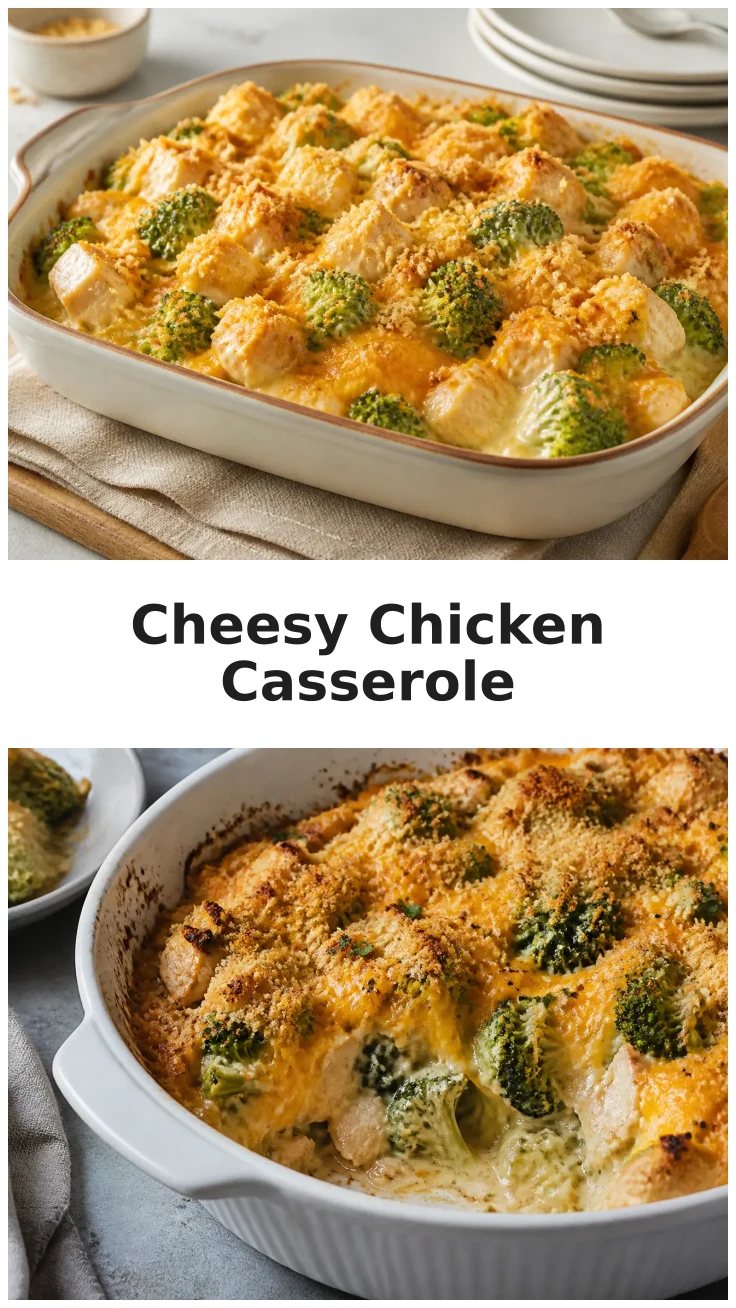 Cheesy Broccoli Cheddar Chicken Casserole Recipe for Family Dinners Cheesy Broccoli Cheddar Chicken Casserole Recipe for Family Dinners