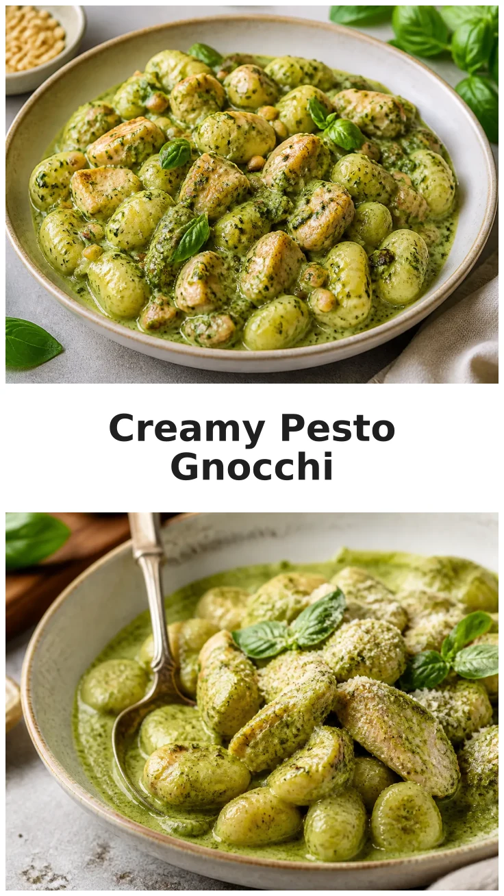 Creamy Pesto Chicken Gnocchi for Cozy Nights