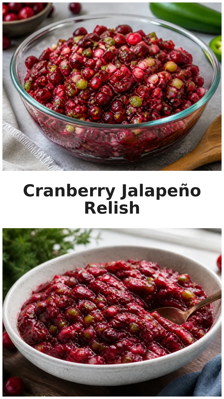 Cranberry Jalapeño Relish for Festive Gatherings