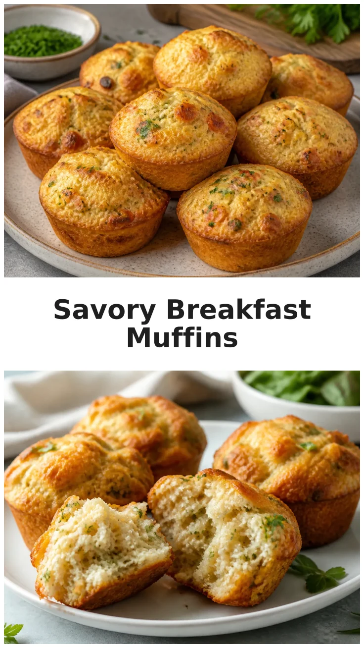 Savory Chickpea Flour Breakfast Muffins for a Healthy Start