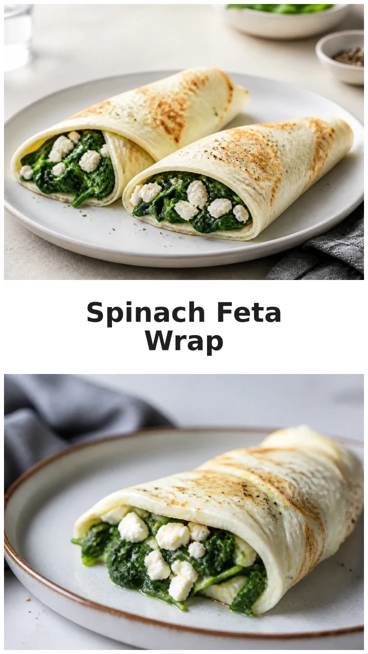 Spinach Feta Egg White Wrap Recipe for a Healthy Breakfast