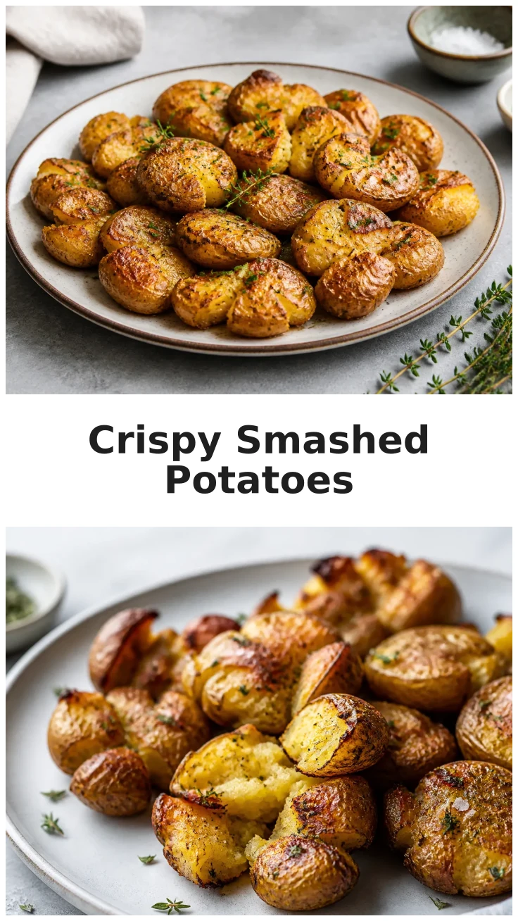 Crispy Air Fryer Smashed Baby Potatoes Recipe Crispy Air Fryer Smashed Baby Potatoes Recipe