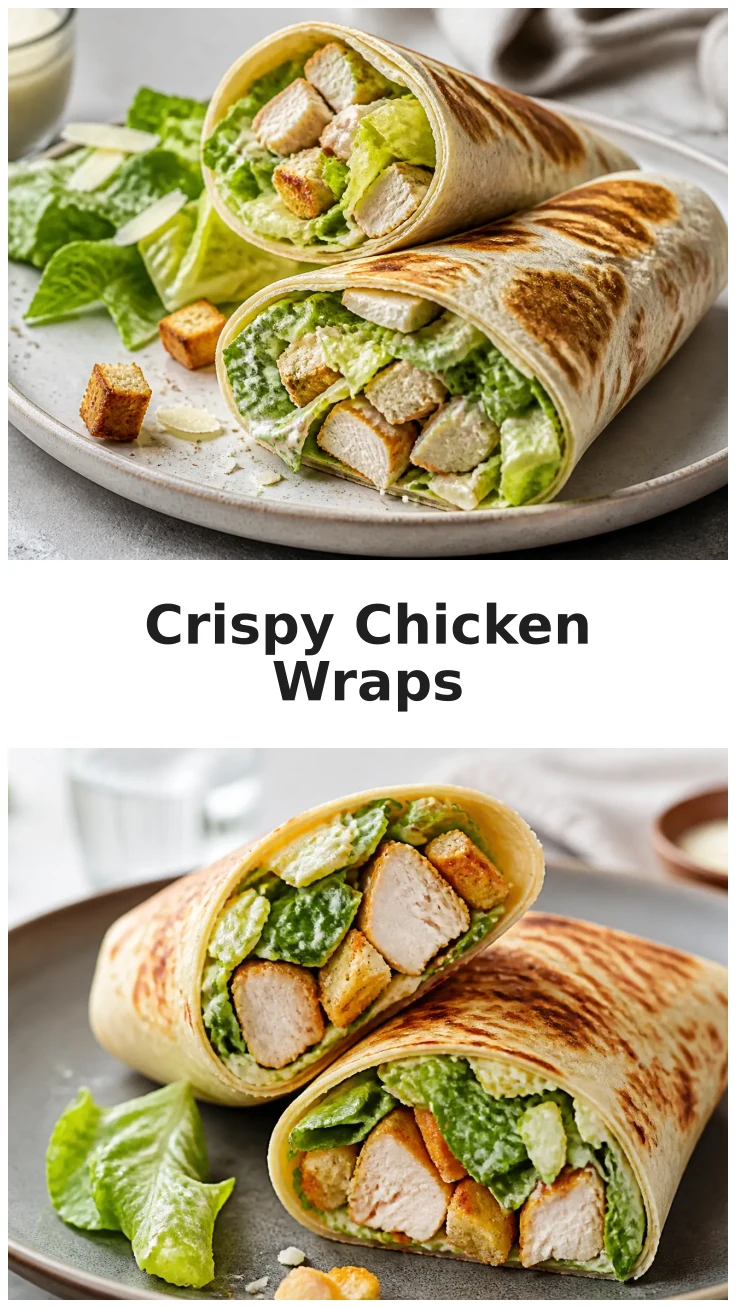 Crispy Air Fryer Chicken Caesar Wraps Recipe Crispy Air Fryer Chicken Caesar Wraps Recipe