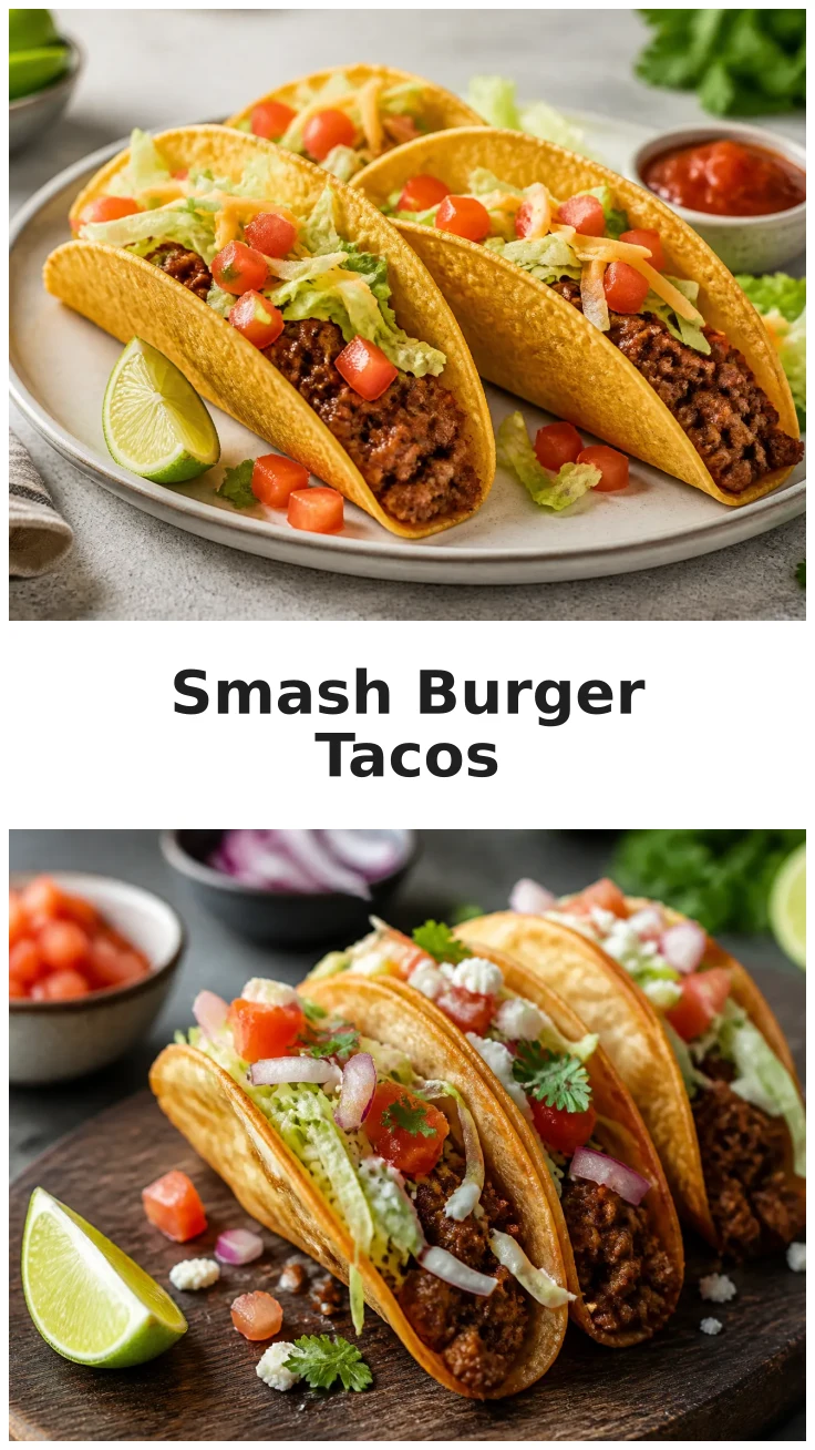 Crispy Smash Burger Tortilla Tacos Recipe for Dinner Crispy Smash Burger Tortilla Tacos Recipe for Dinner